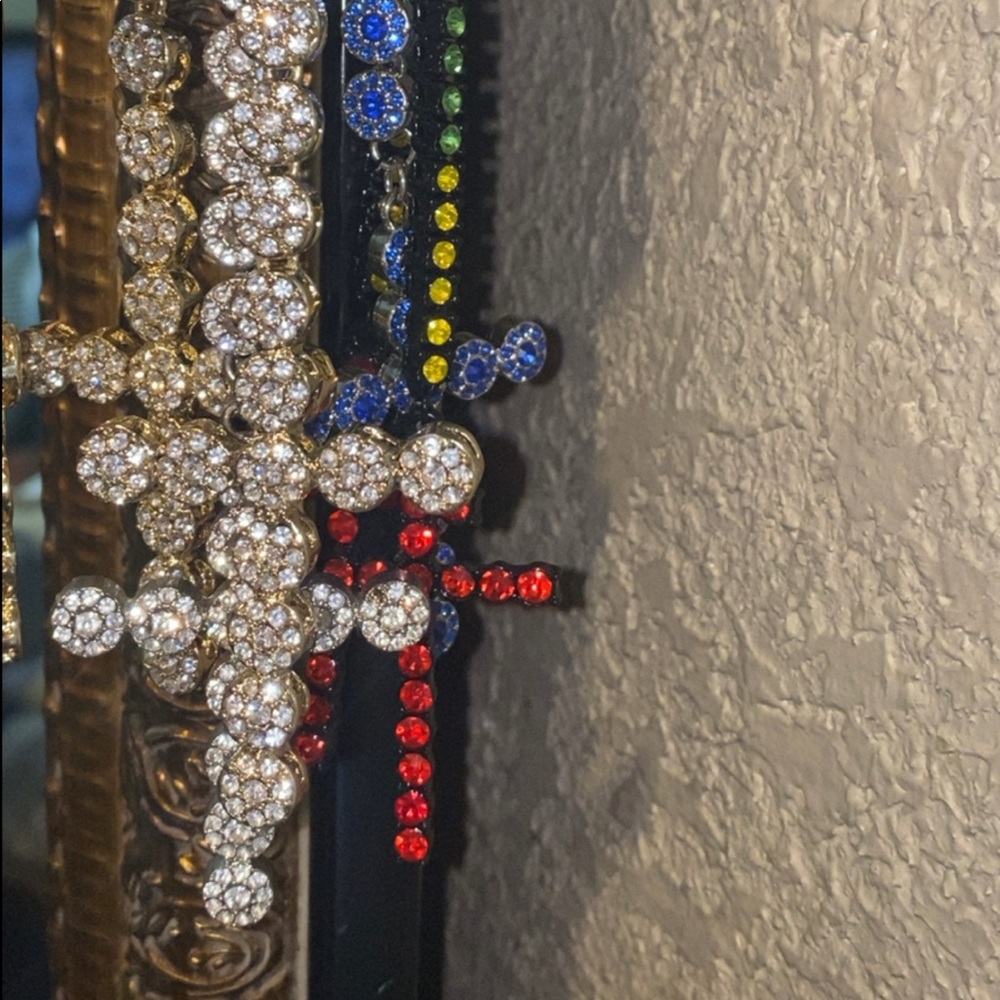 YOUR CHOICE 36” ROSARY CLUSTER PAVE STONES AMAZING